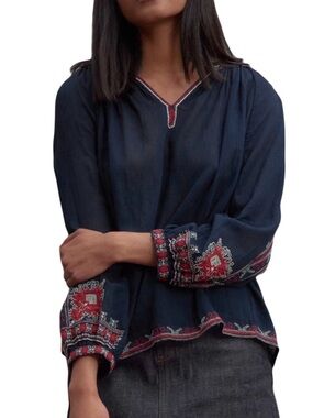 Roberta Roller Rabbit Navy Jamma Top
